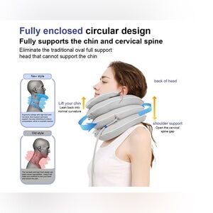 Inflatable Neck Traction Device New Open Box